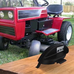 Zijafvoer Cover - Mulchhoes Grasmaaier - Gazon Mulchen - Heavy-Duty Plastic - 33 inch Dek - Zwart — thumbnail 3