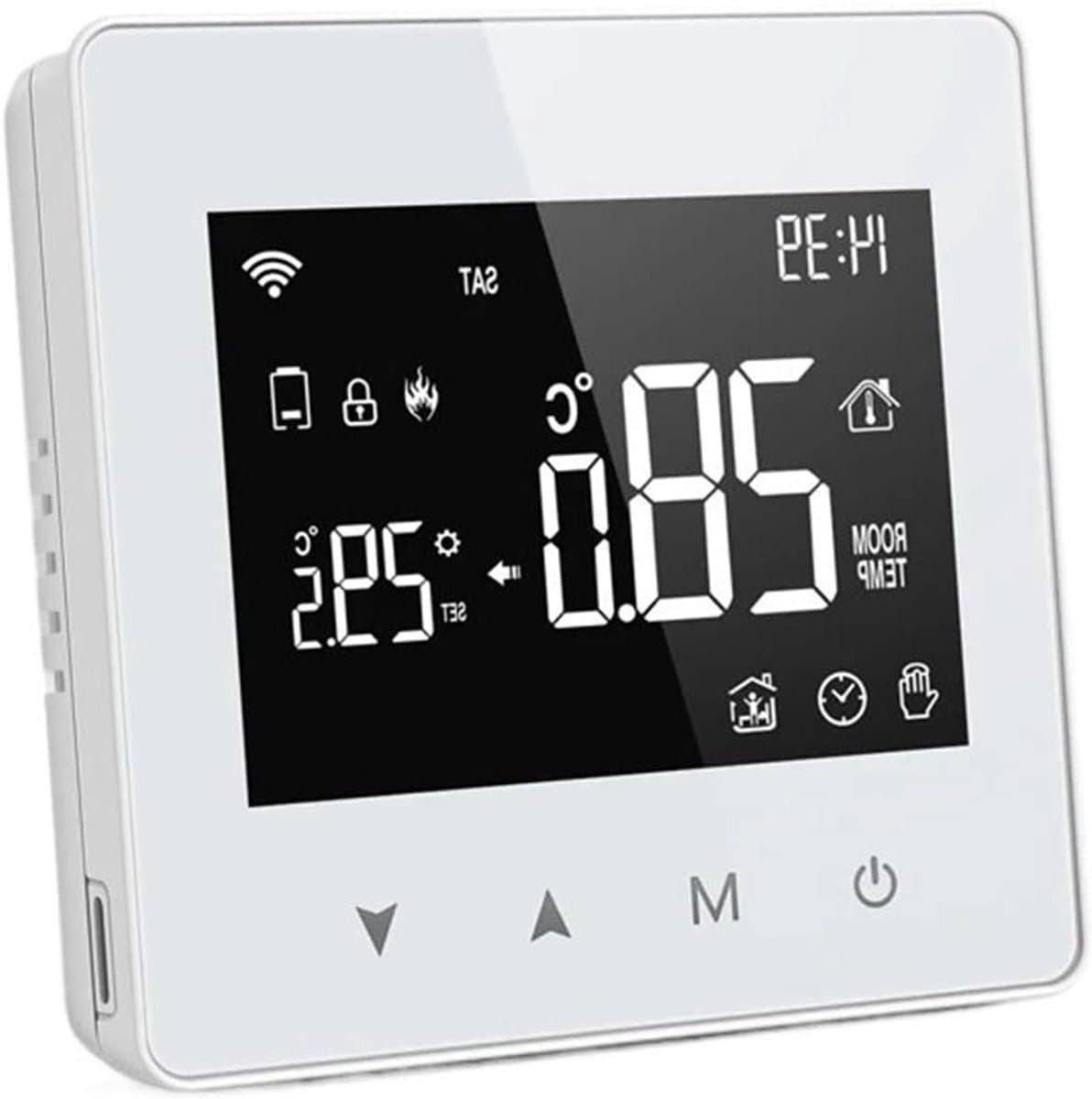 Slimme Thermostaat - Temperatuurregelaar Boiler - Verwarming Beheren - Wifi ZigBee Connectiviteit - Laag Stroomverbruik - Wit — afbeelding 1