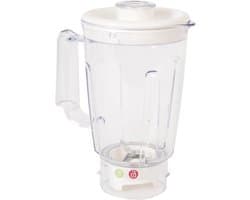 Mixer Kom - Blender Kom - Keuken Gebruik - Faciclick Systeem - 500 Watt - Wit Transparant