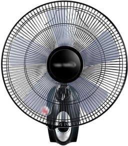 Wandventilator - Muurventilator - Ruimte Koelen - Stille Werking - 3 Snelheden - Zwart — thumbnail 1