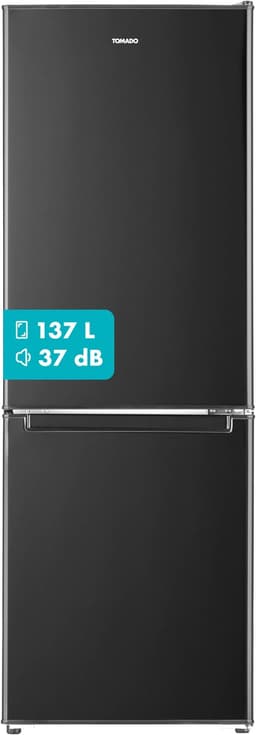 Tomado TCR1420B – Koel-vriescombinatie - 173 liter - Energieklasse D – Zwart — thumbnail 1