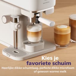 Philips Baristina Latte - BAR400/00 - Espressomachine - Pistonmachine - Cappuccino - Automatische Melkopschuimer - Wit — thumbnail 5