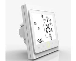 uJOY Slimme temperatuur regelaar - LCD-scherm soft touch - Slimme thermostaat - Draadloze afstandsbediening - Stembesturing