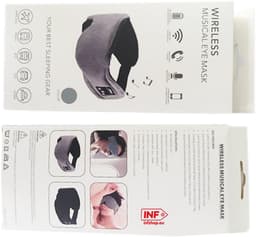 Slaapmasker met koptelefoon Bluetooth 5.0 Zwart — thumbnail 2