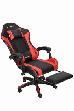 RACINGX - Gamestoel Met Voetsteun- Gaming stoel - Game stoel - Gaming Chair - Verstelbaar - - Max Gewicht 150 kg - Zwart/Rood — thumbnail 5