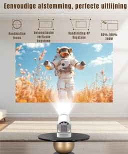 RUX® Mini beamers - Projector - Mini beamer - Wit -10cm x 10cm x 18cm — thumbnail 4