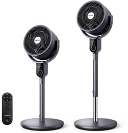 Aigostar Mistral - 3D Luchtcirculator met Afstandsbediening - Ø 25 cm - 3 Modi & 8 Snelheden - In hoogte verstelbaar - Stille ventilator - Staande Ventilator - 50W — thumbnail 1