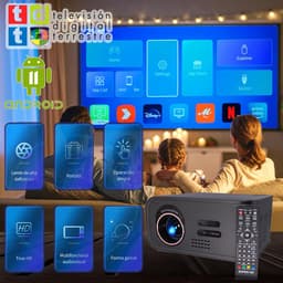 Full HD Beamer - Thuisbioscoop Projector - Films Kijken - Ingebouwde DVB-T2 HD Tuner - Tot 300 inch — thumbnail 5