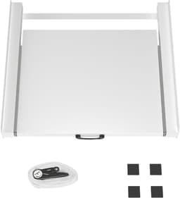DYNA® Tussenstuk Wasmachine Droger - Stapelkit - Tussenstuk Wasmachine en Droger - Tussenstuk Wasmachine Droger Zwart - Tussenstuk Wasmachine Droger Aeg - Wit - 54cm x 60cm x 8cm — thumbnail 4