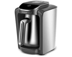Karaca Hatır Neo Inox Turkse Koffiemachine – RVS Design – Automatische Turkse Koffiezetter – 1-4 Kopjes – Overkookbeveiliging – Zilver