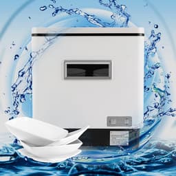Mini vaatwasser - Tafelmodel apparaat - Servies reinigen - 70 graden hitte - 60 liter - Wit — thumbnail 3