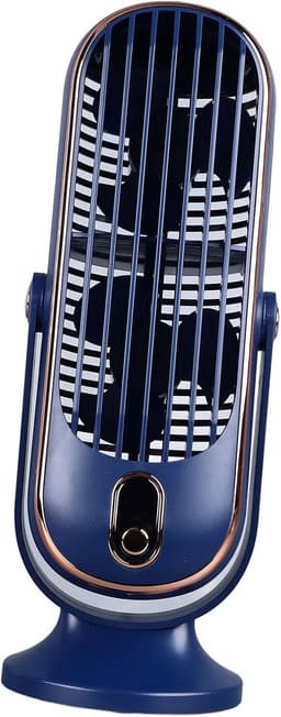 Tafelventilator - Bureauventilator - Snelle koeling - Stille werking 22 dB - 27 x 10 x 9 cm - Blauw — thumbnail 5