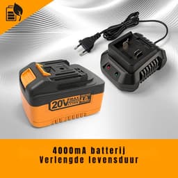 ZMR® Kantenmaaier - Grasmaaier - Accugrasmaaier - Oranje/Zwart - 100cm x 10cm x 10cm — thumbnail 3