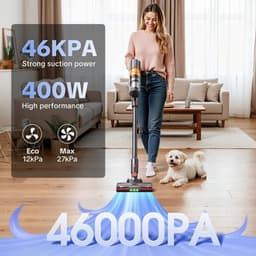 Steelstofzuiger – Draadloze Stofzuiger – Zakloze Kruimeldief – Snoerloze Zuiger – Lichtgewicht Zuigapparaat – 46KPa Zuigkracht – 60 Min Batterijduur — thumbnail 2