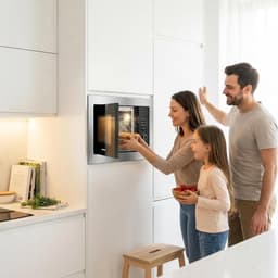 Inbouw Magnetron - Compacte Oven - Snel Eten - Met Grillfunctie - 25 Liter Capaciteit - Roestvrij Staal — thumbnail 4