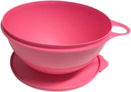 Mengkom met Deksel - Slakom Gistdeeg - Bakken en Salades - Vaatwasmachinebestendig Magnetronbestendig - 25x15 cm 5 Liter - Roze — thumbnail 1