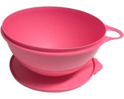 Mengkom met Deksel - Slakom Gistdeeg - Bakken en Salades - Vaatwasmachinebestendig Magnetronbestendig - 25x15 cm 5 Liter - Roze
