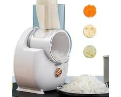 Elektrische Rasp - Keukenmachine Snijder - Groenten Voorbereiden - Eén Knop Bediening - 1.4 Kilogram - Zilver