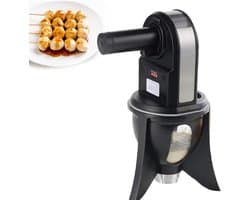 Automatische Gehaktbalmachine - Knedelmaker Vismachine - Thuis Koken - 3 Ballen Tegelijk - 39 x 27 x 25 cm - Zwart