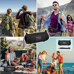 Beschermhoes geschikt voor JBL Flip 7 Bluetooth Speaker - Inclusief Draagriem - Paars - Schokbestendig - Krasbestendig - Siliconen - Hoesje - Case - Bescherming - Paars — thumbnail 5