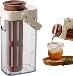 Cold Brew Maker, Een Liter IJsthee Kan Koffie Brouwer, Stevige Pot Met Deksel En Handvat Voor Verschillende Drankjes - 1 L — thumbnail 1