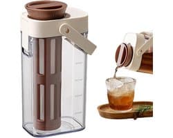 Cold Brew Maker, Een Liter IJsthee Kan Koffie Brouwer, Stevige Pot Met Deksel En Handvat Voor Verschillende Drankjes - 1 L