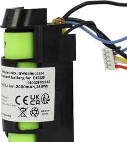 Stofzuiger accu - Reserve batterij - Huishoudelijk schoonmaken - Kortsluitingsbeveiliging - 144 Volt - Zwart — thumbnail 3