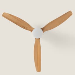 Fantiluxe - Filip - Plafondventilator met verlichting - Wit Licht Hout - Ø132cm - Afstandsbediening - Met lamp - Plafond ventilator - Slaapkamer — thumbnail 4