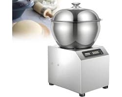 Commerciële Deegmixer - Bloem Mengmachine - Bakkerij Gebruik - Dubbele Rotatie - 5KG - Zilver