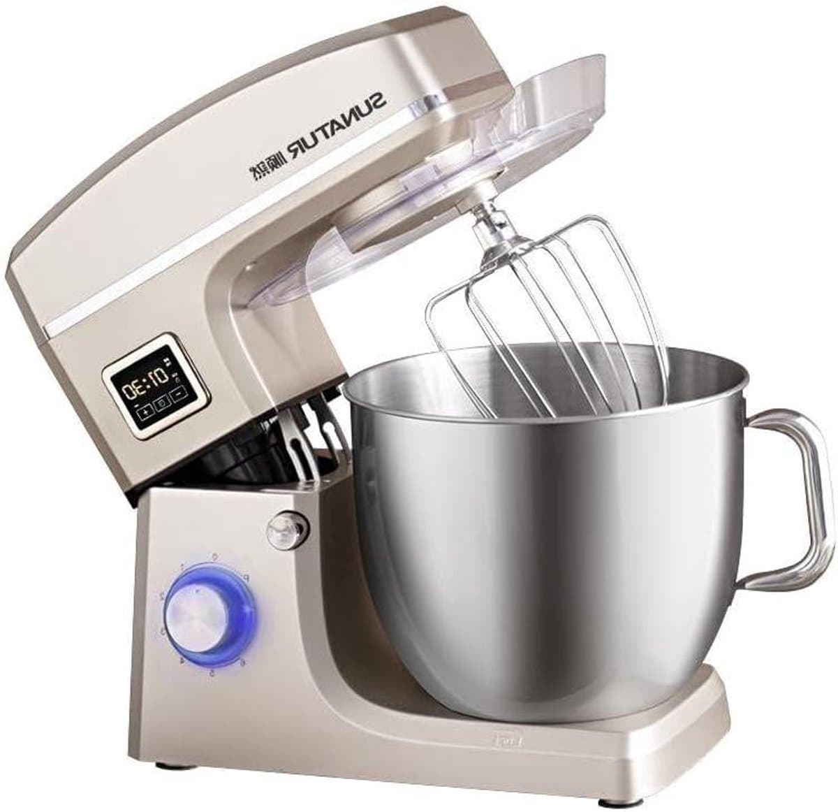 Keukenmachine - Mixer Bakken - Deeg Kneden - Intelligente Timer - 10 Liter - Champagne Goud — afbeelding 1