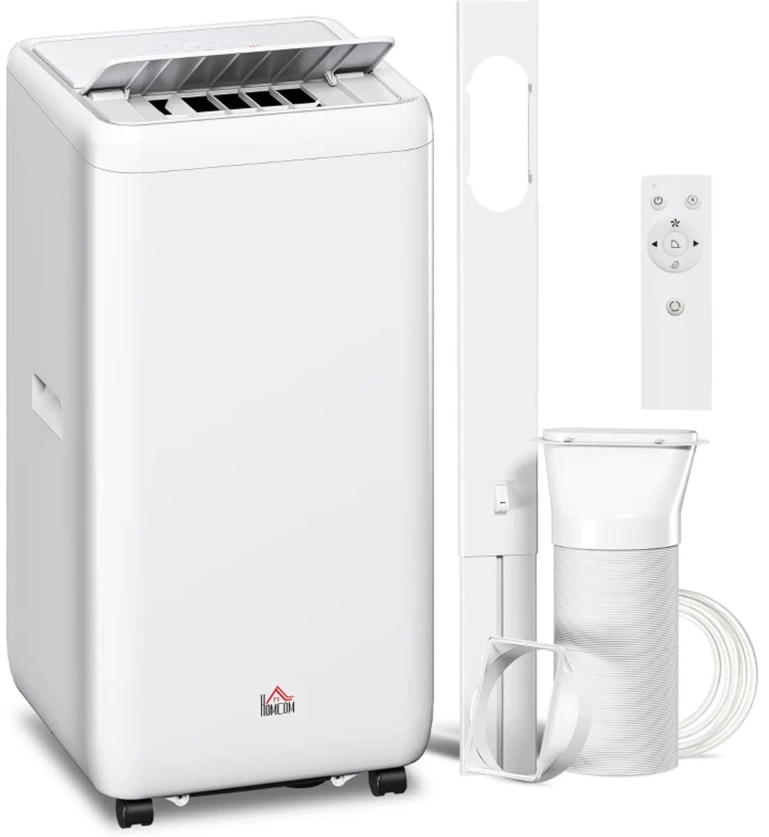 4-in-1 Mobiele Airco - Draagbare Airconditioner - 4-in-1 Koelen, Ontvochtiger, Ventilator & Slaapstand - 12000 BTU - voor 18-35 m² - met Afstandsbediening & — afbeelding 1