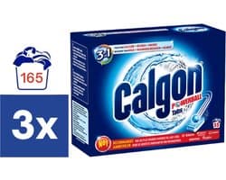 Calgon 3 in 1 Powerball Tabs Wasmachine Reiniger en Anti kalk -  3x 55 Tabletten - 165 Tabletten