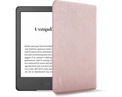 E-reader Hoes - Beschermhoes Kindle - Lezen Onderweg - Automatisch Wekken Slapen - 6 Inch - Rose Goud
