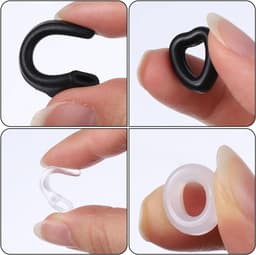 10 paar niet-slip bril oorhouders, universele silicone oorhaken, brillenhouders met schoonmaakdoek voor zonnebrillen en leesbrillen — thumbnail 2