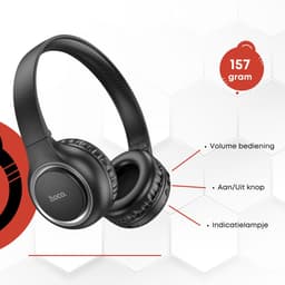 Hoco W41 draadloze on-ear koptelefoon - Zwart — thumbnail 5