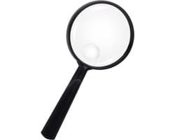 Handzaam Vergrootglas - Leeshulp - Boeken Lezen - Onbreekbare Lens - 75mm Lens - Zwart