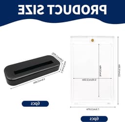 6 Pack Magnetische Kaart Houder met Kaartstand, Beschermhoezen voor Handelskaarten, Sportkaarten en Toploaders — thumbnail 5