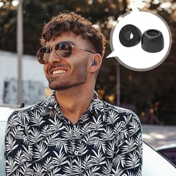 Dopjes Vervanging Oortips Eartips Geschikt voor Samsung Galaxy Buds Pro / Buds 2 Pro - Maat S/M/L (3-Pack) - Zwart — thumbnail 2