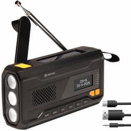 Denver Noodradio - Powerbank Zonneenergie - DAB & FM Radio - Noodpakket - Zaklamp - Opwindbaar - SOS Licht - Solar powerbank - SCD2033 — thumbnail 1