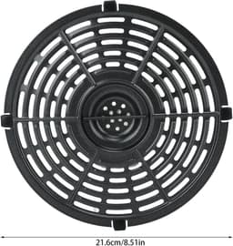 Friteuse Vervangende Grillpan - Crisperplaat Airfryer - Gezond Bakken - Dubbellaagse Antiaanbaklaag - 216 cm - Zwart — thumbnail 6