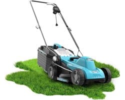 Elektrische Grasmaaier - Grasmaaier - Gazon Onderhoud - BeltDrive Technologie - 33 cm - Grijs en Blauw