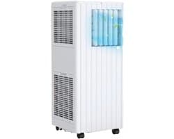 DIMICO - Mobiele Airco 9000 BTU - Verrijdbare Airconditioner met Slang en Afstandsbediening - 3 in 1 Koelen Ventileren Ontvochtigen - Voor 25m2 / 75m3