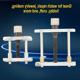2 In 1 Omkeerbare Metalen Horloge Beweging Houder met Vaste Klem voor Horloge Reparatie Tools — thumbnail 4
