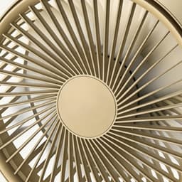 Auto Koelventilator - Auto Ventilator - Zomerse Rit - 360 Graden Verstelbaar - 13.6 cm Diameter - Crèmekleurig — thumbnail 5