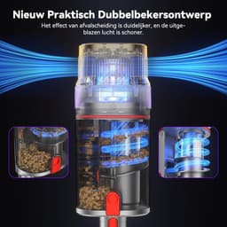 SteelStofzuiger Draadloos - Vacuum Cleaner - Kruimelzuiger - lichtgewicht — thumbnail 5