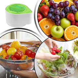 Fruit- en groentewasmachine, elektrisch reinigingsapparaat voor verse levensmiddelen, draadloze keukenhulp, automatisch keukenapparaat voor kersentomaten, druiven, aardbeien, frambozen, bessen — thumbnail 5