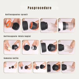 AHD® Draagbare Koffiemachine - Blender To Go - Draagbare Blender - Wit - ‎27cm x 9cm x 9cm — thumbnail 4
