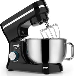 Elektrische Mixer - Keukenmachine Standmixer - Thuis Bakken - 1000W Krachtige Motor - 4.5L Kom - Zilver — thumbnail 1
