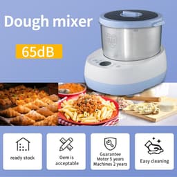 Deegkneedmachine - Keukenmixer - Deeg Maken - Touchscreen Bediening - 5 Liter Kom - Blauw — thumbnail 3