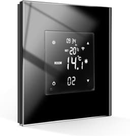 Slimme Thermostaat - Kamertemperatuurregelaar - Energie Besparen - Touchscreen Bediening - 16A - Zwart — thumbnail 4